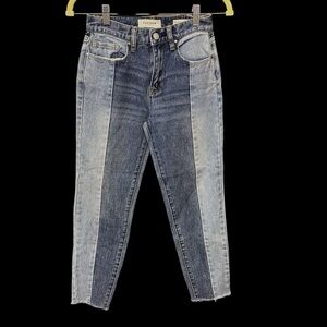Pacsun vintage icon size 23 XXS jeans block light medium denim skinny raw hem
